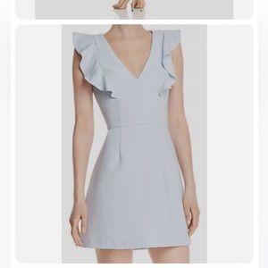French connection Whisper Ruffled V-Neck Mini Dress size 4